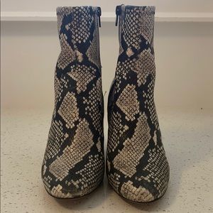 Aldo Snakeskin Booties